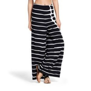 NEW! Marimekko Black & White Striped Palazzo Pants